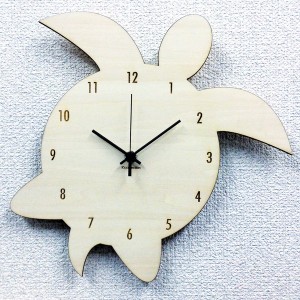 シルエットが可愛いハワイアン・アジアンテイストの掛け時計 Silhouette Clock(ホヌ・モンステラ) / 家具・インテリア 掛置時計 掛時計
