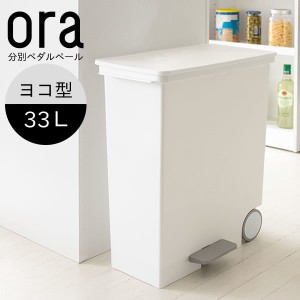  ヨコ型分別ペダルペール ora(オルア) 横型 容量33L / 家具・インテリア インテリア雑貨 ゴミ箱