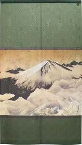  のれん 受注生産 目隠し 「横山大観_正気放光 02」 日本製 和風 / 家具・インテリア ファブリック・敷物