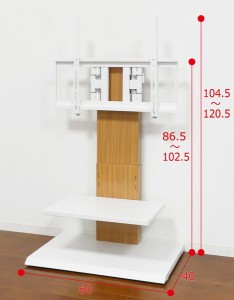 壁掛け風アングルテレビ台 ロー ナチュラル / 家具・インテリア 収納家具