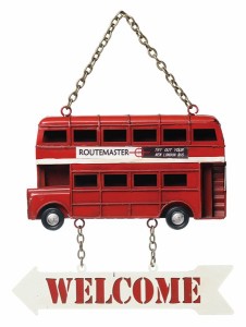  先行予約商品 ≪7月中旬頃入荷予定≫ウェルカムボード(london bus) 43152 / 家具・インテリア インテリア雑貨 壁面装飾 インテリアプレ