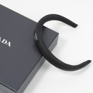 PRADA プラダ カチューシャ Re-Nylon ヘアバンド 1IH020 2DMI レディース F0002 BLACK ブラック  ヘアアクセサリー ロゴ シンプル 人気 