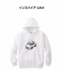 MKJP パーカー 車好き プレゼント 車 メンズ 誕生日 彼氏 イベント クリスマス 男性 シンプル かっこいい ホンダ インスパイア UA4 送料