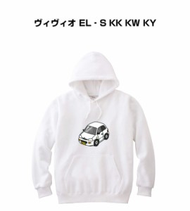 MKJP パーカー 車好き プレゼント 車 メンズ 誕生日 彼氏 イベント クリスマス 男性 シンプル かっこいい スバル ヴィヴィオ EL‐S KK KW