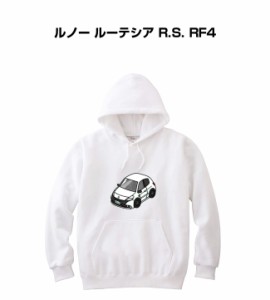 MKJP パーカー 車好き プレゼント 車 メンズ 誕生日 彼氏 イベント クリスマス 男性 シンプル かっこいい 外車 ルノー ルーテシア R.S. R