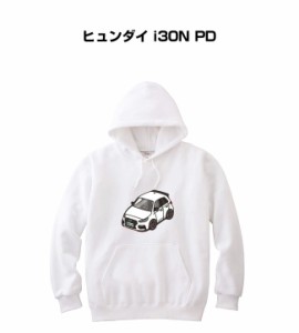 MKJP パーカー 車好き プレゼント 車 メンズ 誕生日 彼氏 イベント クリスマス 男性 シンプル かっこいい 外車 ヒュンダイ i30N PD 送料