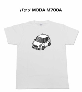 Tシャツ モノクロ シンプル 車好き プレゼント 車 祝い クリスマス 男性 トヨタ パッソ MODA M700A 送料無料