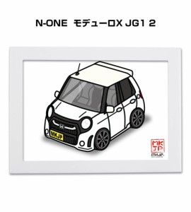 MKJP イラストA5 フレーム付き ホンダ N-ONE モデューロX JG1 2 送料無料