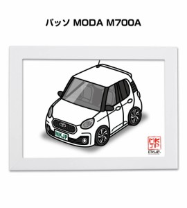 MKJP イラストA5 フレーム付き トヨタ パッソ MODA M700A 送料無料