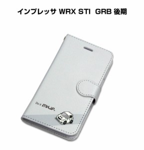 MKJP iPhoneケース スマホケース 手帳タイプ スバル インプレッサ WRX STI GRB 後期 送料無料