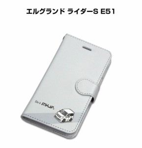 MKJP iPhoneケース スマホケース 手帳タイプ ニッサン エルグランド ライダーS E51 送料無料