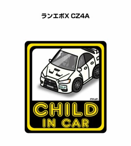 MKJP CHILD IN CAR ステッカー 2枚入り ミツビシ ランエボX CZ4A 送料無料