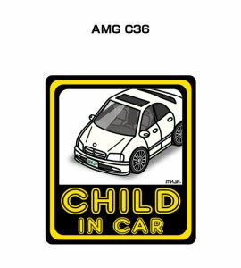 MKJP CHILD IN CAR ステッカー 2枚入り 外車 AMG C36 送料無料