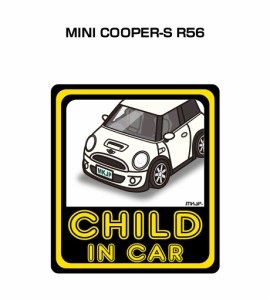 MKJP CHILD IN CAR ステッカー 2枚入り 外車 MINI COOPER-S R56 送料無料