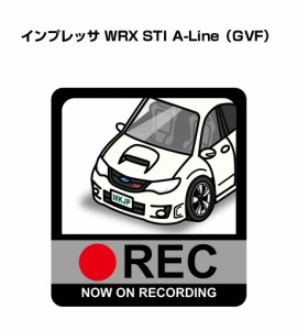 MKJP ドラレコステッカー 2枚入り スバル インプレッサ WRX STI A-Line GVF 送料無料