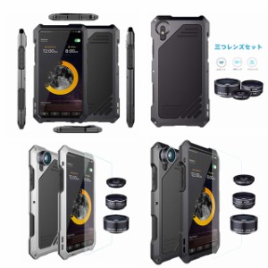 スマホケース カバー au携帯iphone XSMaxケース iphone XR ケース レンズセット 耐衝撃 ショック防止防塵防水 アルミ合金 魚眼レンズ 広