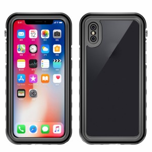 iPhone X スマホ 防水ケース iPhone XS  防水ケース （背中が透ける）iphone X 携帯防水カバー 完全防水 IP68規格 耐衝撃ケース 薄型軽量