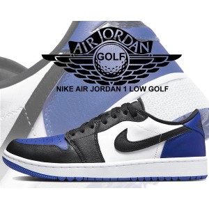 ナイキ エアジョーダン 1 ロー ゴルフ NIKE AIR JORDAN 1 LOW GOLF royal dd9315-102 Royal Toe スパイクレス ブラック ブルー ホワイト