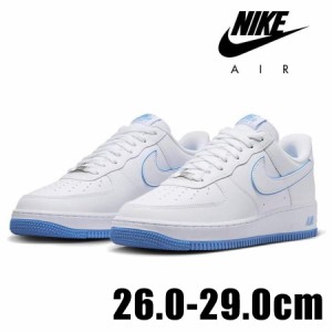 NIKE AIR FORCE 1 07 Low DV0788 101 メンズ ホワイト 白 ブルー 青 ナイキ エア フォース カジュアル シューズ