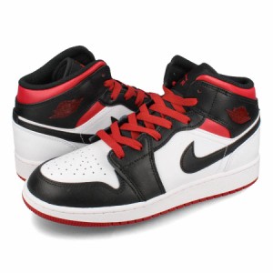 NIKE AIR JORDAN 1 MID GS ナイキ エア ジョーダン 1 ミッド GS レディース WHITE/GYM RED/BLACK ブラック DQ8423-106