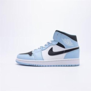 NIKE AIR JORDAN 1 MID GS ICE BLUE ナイキ エアジョーダン ミッド スニーカー ( 青 ブルー レディース ウィメンズ 555112-401 )