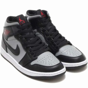 ナイキ エア ジョーダン 1 ミッド NIKE AIR JORDAN 1 MID ブラック/ジムレッド 554724-096