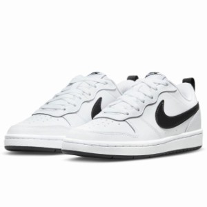 ナイキ コート バーロウ ロー 2 GS NIKE J COURT BOROUGH LOW 2 GS ホワイト/ブラック BQ5448-104