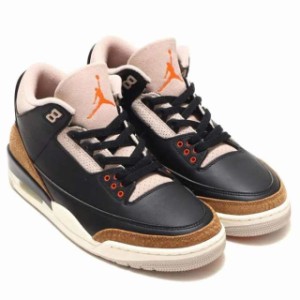 [ナイキ] エア ジョーダン 3 レトロ AIR JORDAN 3 RETRO ブラック/フォスルストーン/セイル/ラッシュオレンジ CT8532-008