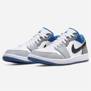 [ナイキ] エアジョーダン 1 ロー SE メンズ カジュアル シューズ Air Jordan 1 Low SE True Blue White Elephant Print DM1199-140