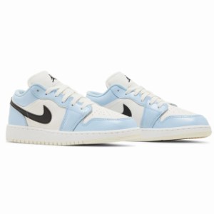 NIKE ナイキ AIR JORDAN 1 LOW GS エア ジョーダン 1 レディース スニーカー ICE BLUE/BLACK/SAIL/WHITE 554723-401