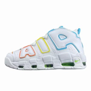 NIKE ナイキ GS AIR MORE UPTEMPO レディース スニーカー WHITE/OPTI YELLOW/SAFETY ORANGE/BALTIC BLUE FJ4624-100