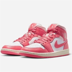 [ナイキ] エア ジョーダン 1 ミッド W AIR JORDAN 1 MID ホワイト/アトモスフィア/セイル/シーコーラル BQ6472-186