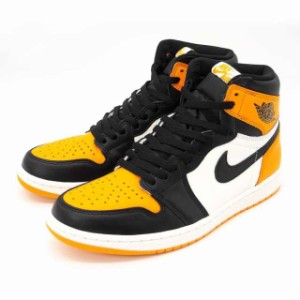 [ナイキ] エアジョーダン 1 レトロ ハイ OG メンズ カジュアル シューズ Air Jordan 1 Retro High OG Taxi Yellow Toe 555088-711