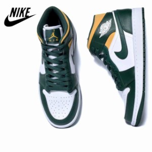 NIKE AIR JORDAN 1 MID ナイキ エア ジョーダン 1 ミッド スニーカー ( 緑 グリーン 白 シアトル 554724-371 )