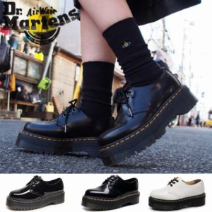 Dr.Martens ドクターマーチン 3ホール シューズ 厚底 1461 Quad 3 Eye Shoe シューズ クアッド 男女兼用 厚底 シューズ