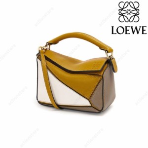 「一点限定」展示品 LOEWE ロエベ loewe パズルバッグ ミニ PUZZLE レザー ショルダーバッグ トートバッグ 2WAY ハンドバッグ パズル 新