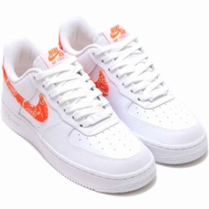 ナイキ エア フォース 1 07 NIKE W AIR FORCE 1 07 ホワイト/ホワイト/ラッシュオレンジ DJ9942-102