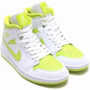 ナイキ エア ジョーダン 1 ミッド NIKE AIR JORDAN 1 MID ホワイト/アトモスグリーン BQ6472-131