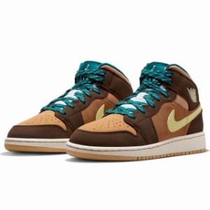 ナイキ エア ジョーダン 1 ミッド SE NIKE J AIR JORDAN 1 MID SE カカオワオ/エールブラウン/トワイン/ルミナスグリーン DZ6335-200