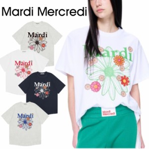 MARDI MERCREDI Tシャツ クルーネック Tシャツ 夏 半袖 メンズ レディース カジュアル ティーシャツ ストリート 正規品