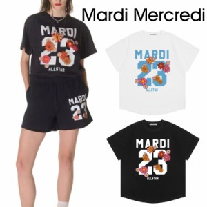 MARDI MERCREDI Tシャツ クルーネック Tシャツ 夏 半袖 メンズ レディース カジュアル ティーシャツ ストリート 正規品