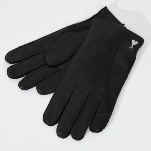 AMI ALEXANDRE MATTIUSSI アミパリス グローブ 手袋 アレクサンドル マテュッシ GLOVES UGV303 350 メンズ 黒 ブラック BLACK レザー ワ