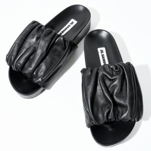 JILSANDER ジルサンダー サンダル スライド J15WP0065 P5057 レディース ブラック BLACK 黒 フラットサンダル シューズ 春夏 レザー 人気