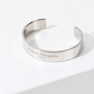 MAISON MARGIELA メゾン マルジェラ アクセサリー ブレスレット SM1UY0081 SV0158 ユニセックス レディース シルバー ロゴ バングル カフ