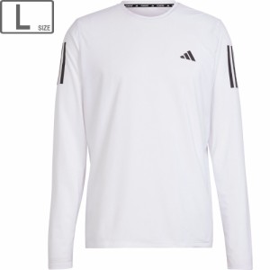 アディダス adidas 【メンズ】オウン ザ ラン 長袖Tシャツ【ホワイト】【Lサイズ】IKM72