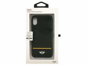 エアージェイ MINI 公式ライセンス品 iPhoneX専用 カーボン+PUハードケース Real Carbon Fiber - PC/TPU Hybrid Case - P