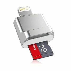 [アップル MFi 認証取得] SD カード リーダー iPhone iPad用、DESOFICON ライトニング Micro SD/TF カード リーダー ビューア アダプター