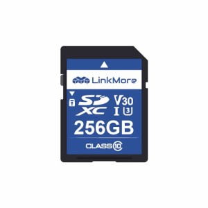 LinkMore SDカード 256GB メモリーカード 4K動画対応 / フルHD撮影/デジタルカメラ/一眼レフ / V30 / Class10 / UHS-I / U3【読込最大98M