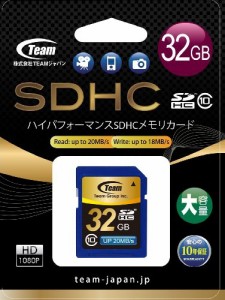 Team SDHC SDカード CLASS10 32GB 20Mb/s TG032G0SD28K