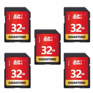 Gigastone SDカード 32GB 5枚セット SDHC メモリーカード 高速 フルHD ビデオ SD card デジタルカメラ Full HD UHS-I U1 Class 10 ミニケ